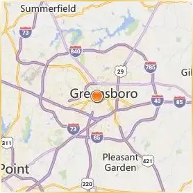 University of North Carolina at Greensboro Location Map University of North Carolina at Greensboro Location Map